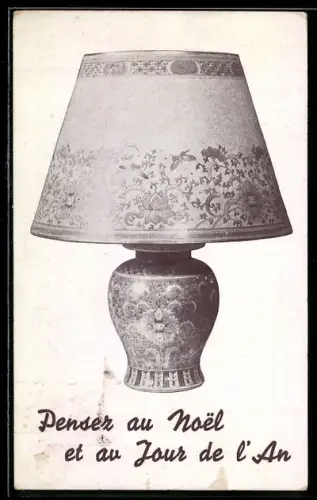 AK Paris, Art Et Luminaire Francais, Reich verzierte Lampe