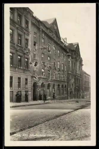 AK Wien, Zerstörungen am Arbeiterheim Ottakring