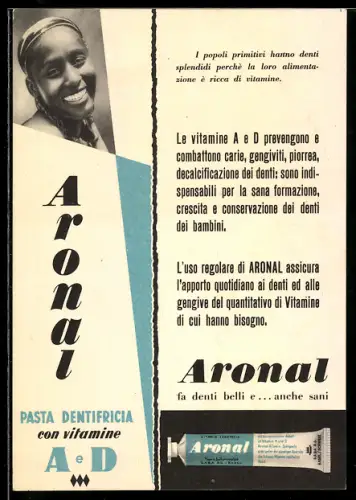 AK Aronal, Pasta Dentifricia con Vitamnine A e D, Zahnpasta