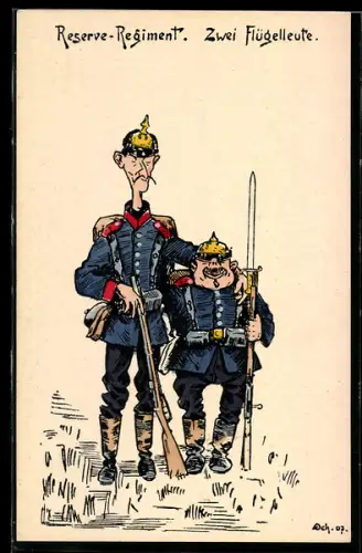 AK Zwei Soldaten von Reserve-Regiment umarmen sich