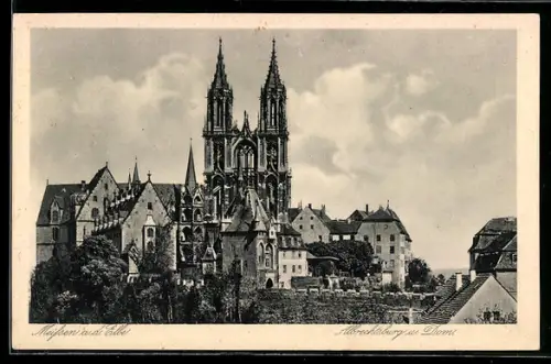 AK Meissen a. d. Elbe, Albrechtsburg und Dom