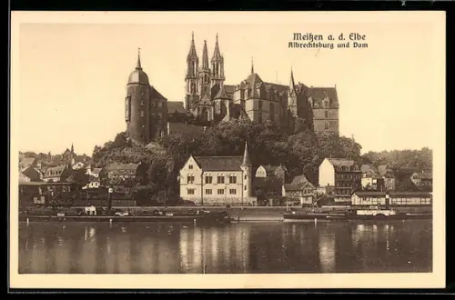 AK Meissen a. d. Elbe, Albrechtsburg und Dom
