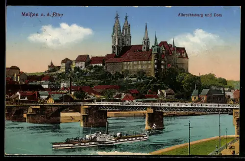 AK Meissen a. d. Elbe, Albrechtsburg und Dom