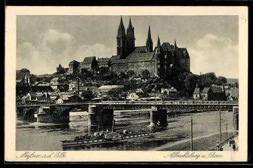 AK Meissen a. d. Elbe, Albrechtsburg und Dom