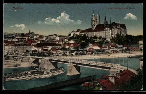 AK Meissen, Albrechtsburg mit Dom