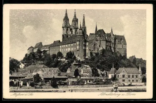 AK Meissen i. Sa., Albrechtsburg und Dom