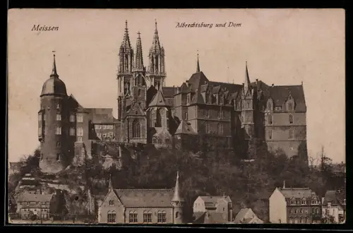 AK Meissen, Albrechtsburg und Dom