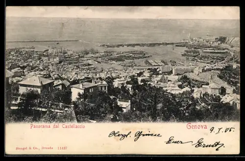 AK Genova, Panorama dal Castellaccio