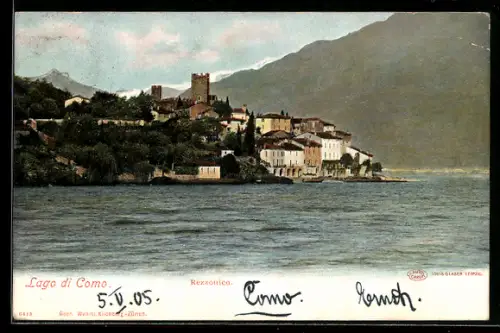 AK Rezzonico /Lago di Como, Vista panoramica del borgo e del lago