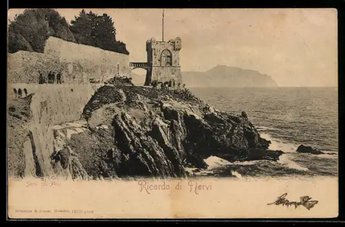 AK Nervi, Torre sul mare e scogliera suggestiva