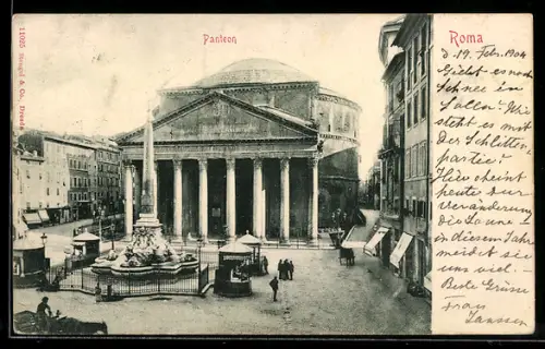AK Roma, Panteon e Piazza con obelisco
