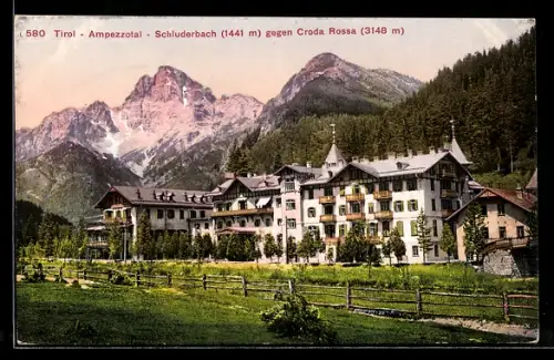 AK Schluderbach /Ampezzotal, Schluderbach gegen Croda Rossa