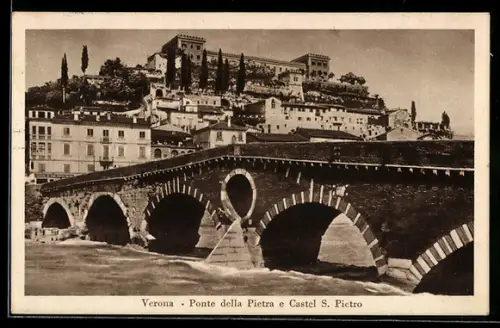 AK Verona, Ponte della Pietra e Castel S. Pietro