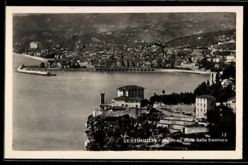 AK Ventimiglia, Mentone vista dalla frontiera