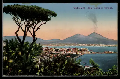 AK Vesuvio, Panorama dalla tomba di Virgilio