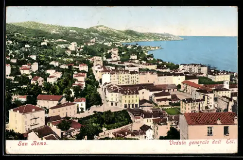 AK San Remo, Veduta generale dall `Esi