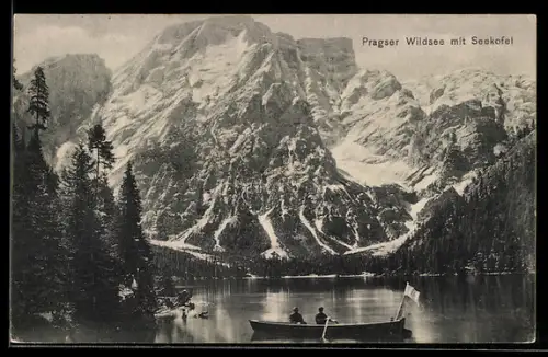 AK Prags, Pragser Wildsee mit Seekofel