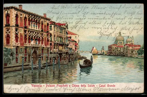 AK Venezia, Palazzo Franchetti e Chiesa della Salute, Canal Grande
