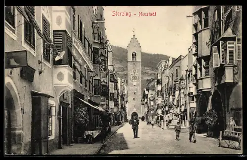 AK Sterzing, Ansicht der Neustadt