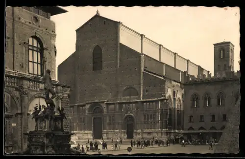AK Bologna, Piazza Nettuno e Chiesa di S. Petronio