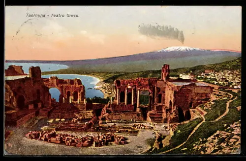 AK Taormina, Teatro Greco con vista sull`Etna e il mare