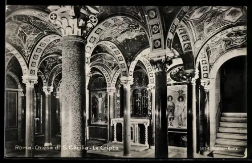 AK Roma, Chiesa di S. Cecilia, La Cripta