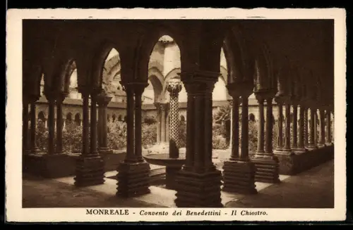 AK Monreale, Convento dei Benedettini, Il Chiostro