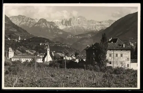 AK Gries, Vista sui vigneti e montagne sullo sfondo