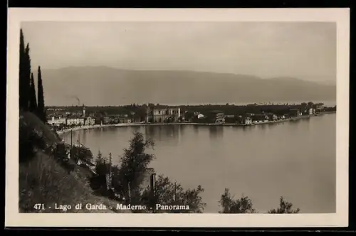 AK Maderno /Lago di Garda, Panorama del lago e della città