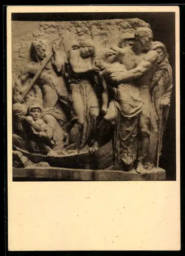 AK Torino, Monumento al Carabiniere Reale, particolare del bassorilievo