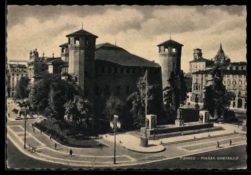 AK Torino, Piazza Castello con il Castello Medievale
