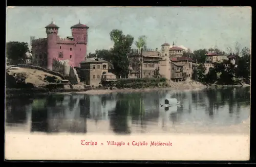AK Torino, Villaggio e Castello Medioevale sul fiume