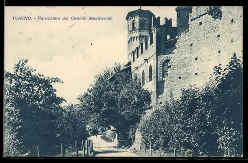 AK Torino, Particolare del Castello Medioevale