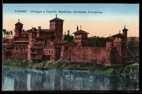 AK Torino, Villaggio e Castello Medievale (Architetto D Andræ)