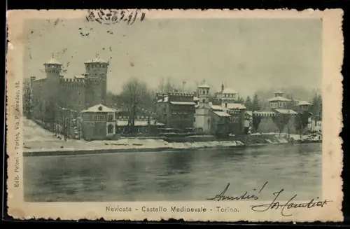 AK Torino, Nevicata, Castello Medioevale