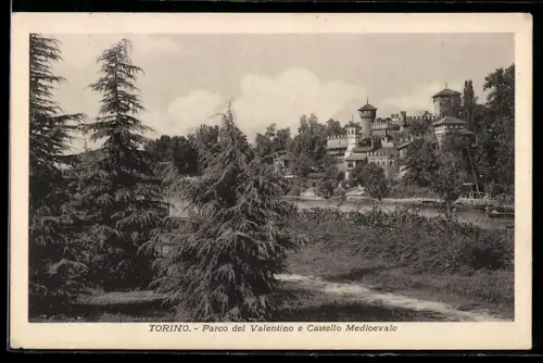 AK Torino, Parco del Valentino e Castello Medioevale