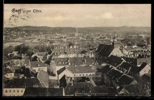 AK Graz, Blick gegen Osten