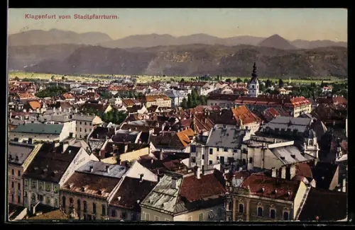 AK Klagenfurt, Blick vom Stadtpfarrturm