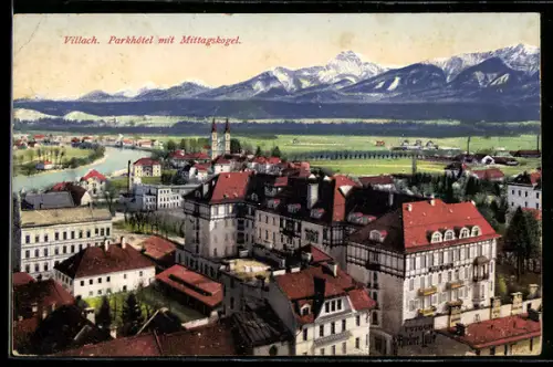 AK Villach, Parkhotel mit Mittagskogel
