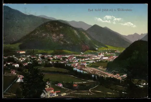 AK Bad Ischl, Ortspanorama vom Wildenstein