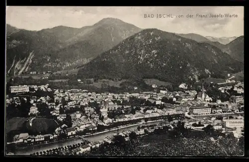 AK Bad Ischl, Ortsansicht von der Franz Josefs-Warte