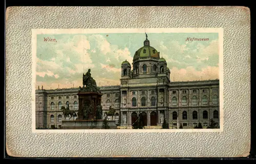 AK Wien, Hofmuseum im Passepartout