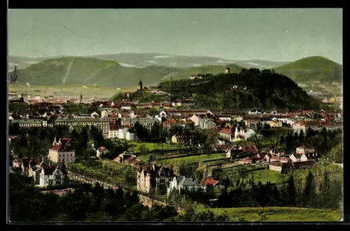 AK Graz, Ortsansicht von der Hilmwarte