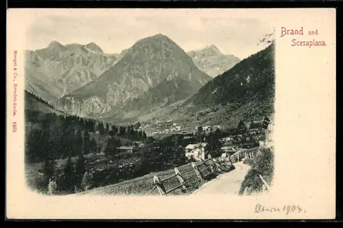AK Brand, Panorama mit Scesaplana