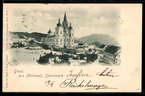 AK Mariazell /Steiermark, Wallfahrtskirche