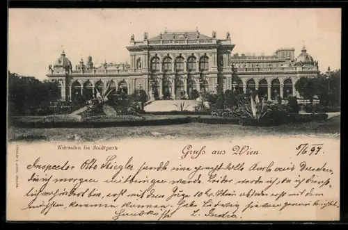 AK Wien, Kursalon im Stadtpark