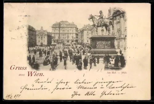 AK Wien, Am Hof mit Denkmal