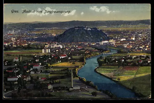 AK Graz, Ausblick vom Jungfrauensprung