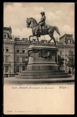 AK Wien, Erzherzog-Albrecht-Monument von Zumbusch