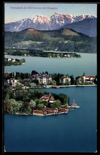 AK Pörtschach am Wörthersee, Panorama mit Hochobir